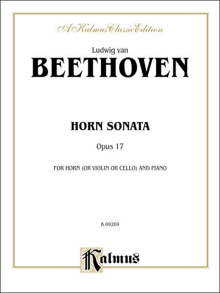 Horn Sonata, Op. 17: Part(s)