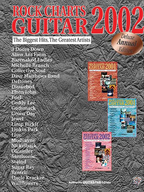 Rock Charts Guitar 2002: Authentic Guitar TAB