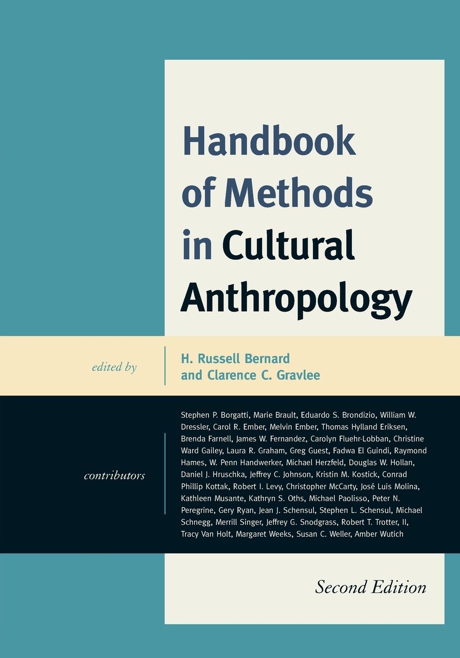 Handbook of Methods in Cultural Anthrop