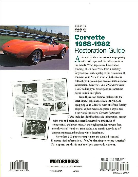 Corvette Restoration Guide, 1968-1982
