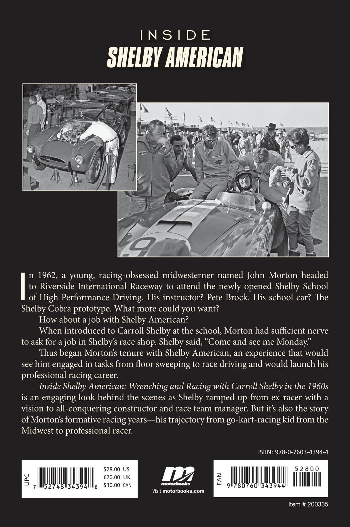 Inside Shelby American: Wrenching and Racing with Carroll Shelby in the 1960s
