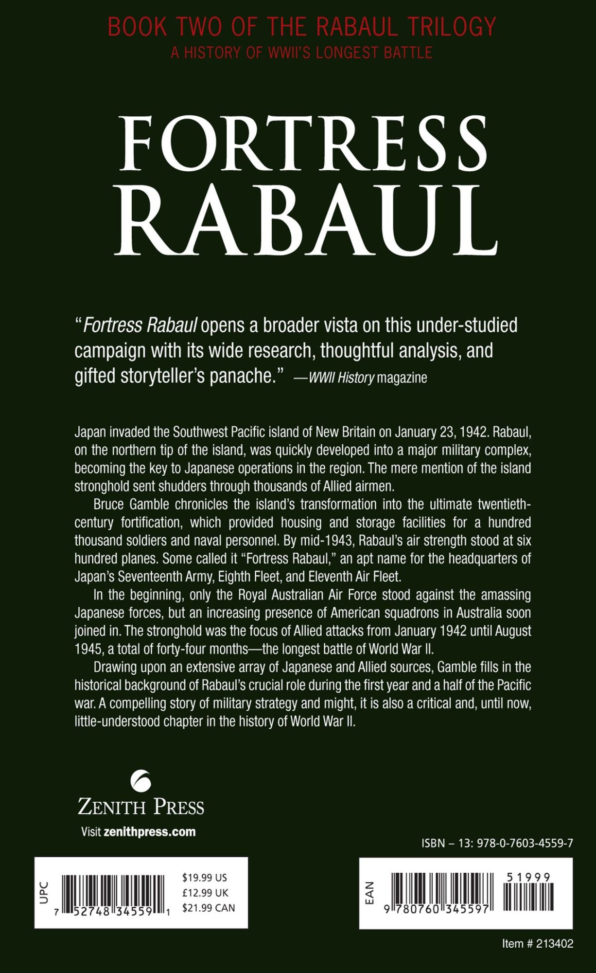 Fortress Rabaul: The Battle for the Southwest Pacific, January 1942-April 1943