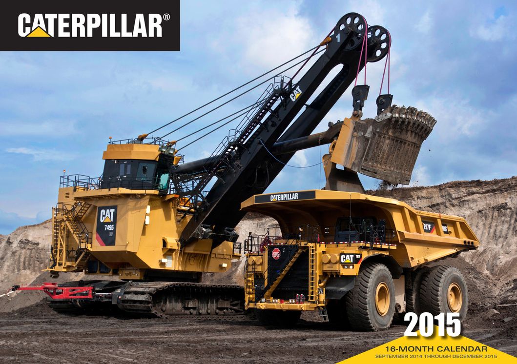 Caterpillar 2015: 16-Month Calendar September 2014 through December 2015