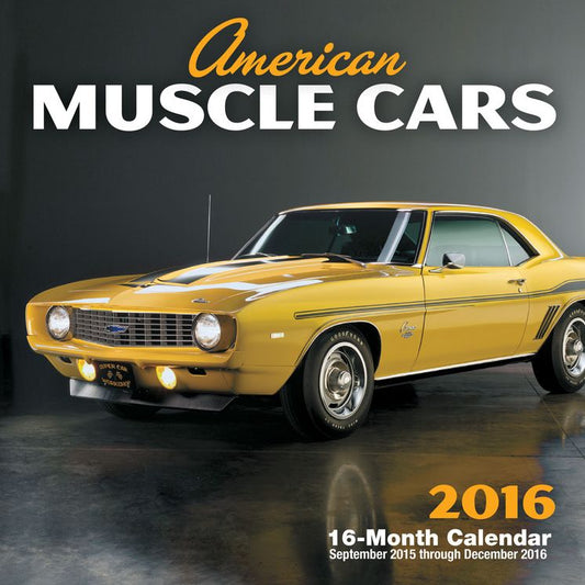 2016 American Muscle Cars Mini Wall Calendar