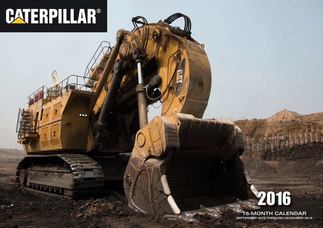 2016 Caterpillar Wall Calendar