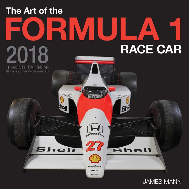 2018 Art of the Formula 1 Race Car Wall Calendar