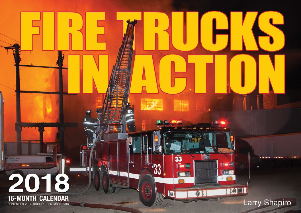 2018 Fire Trucks in Action Wall Calendar
