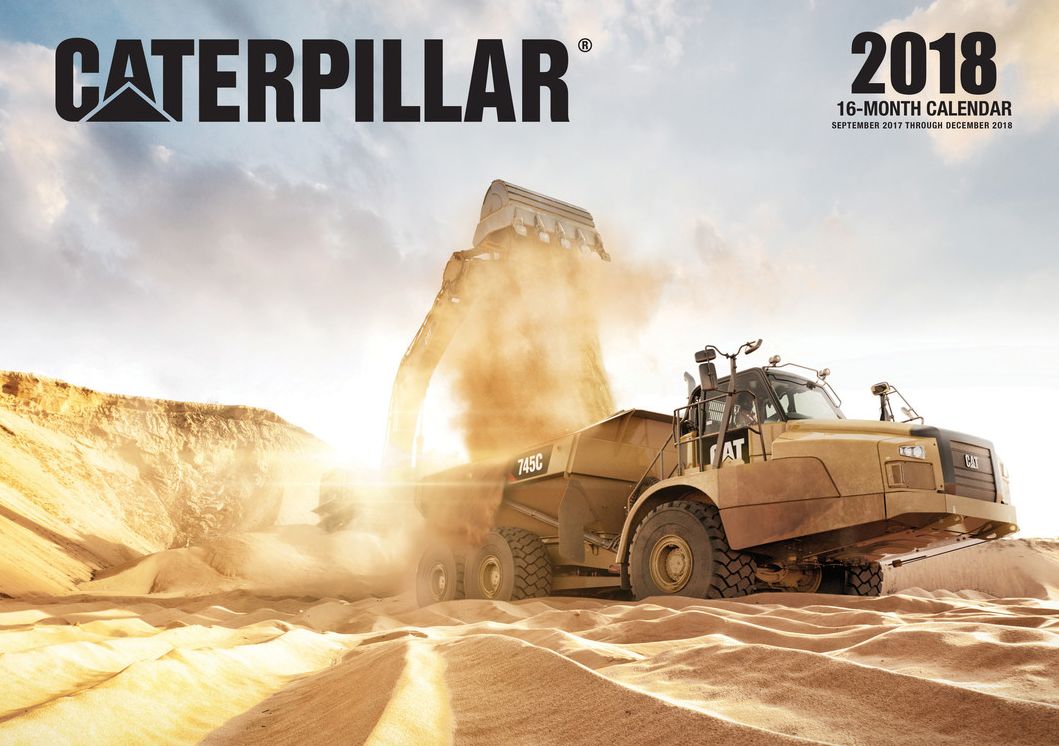 2018 Caterpillar Wall Calendar
