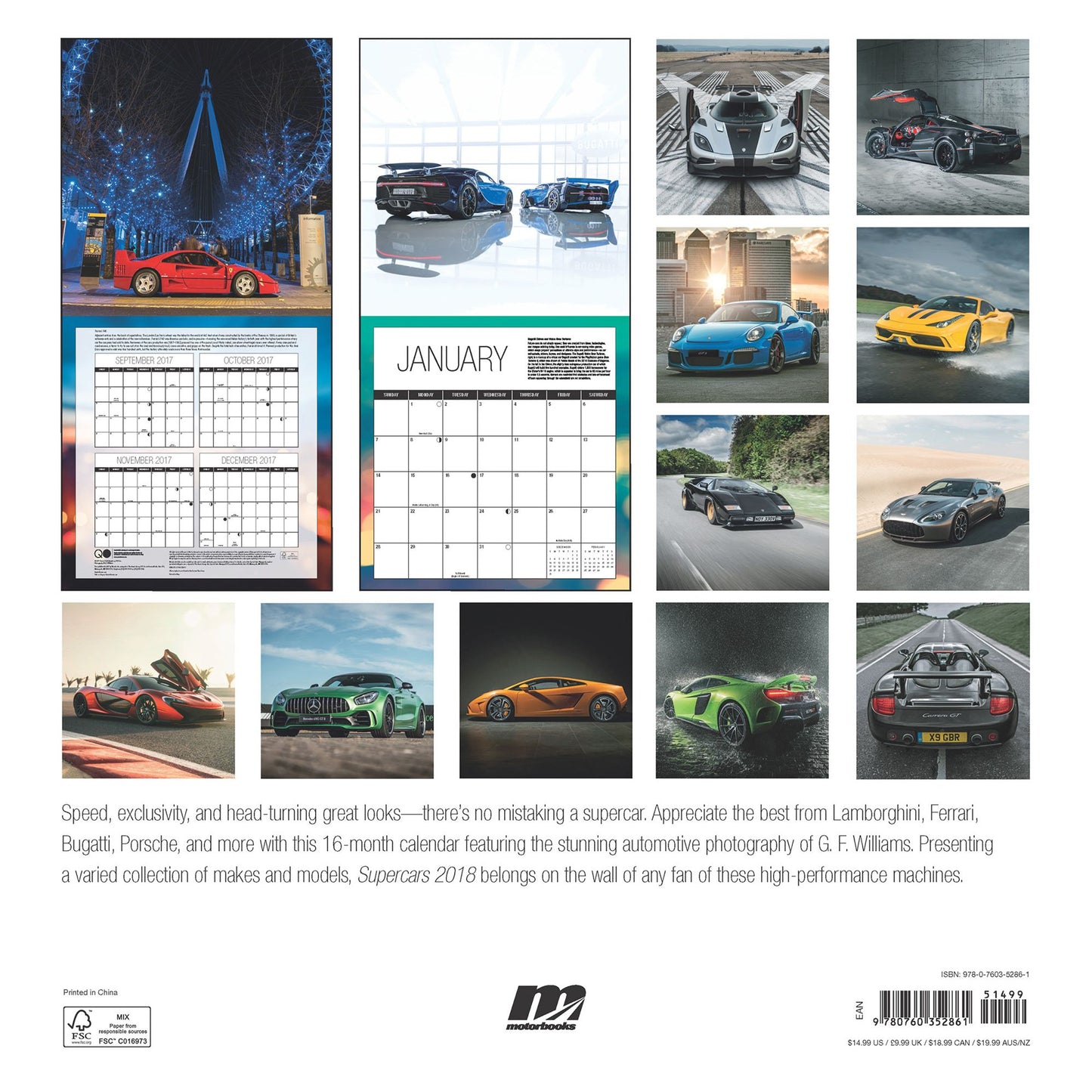 2018 Supercars Wall Calendar