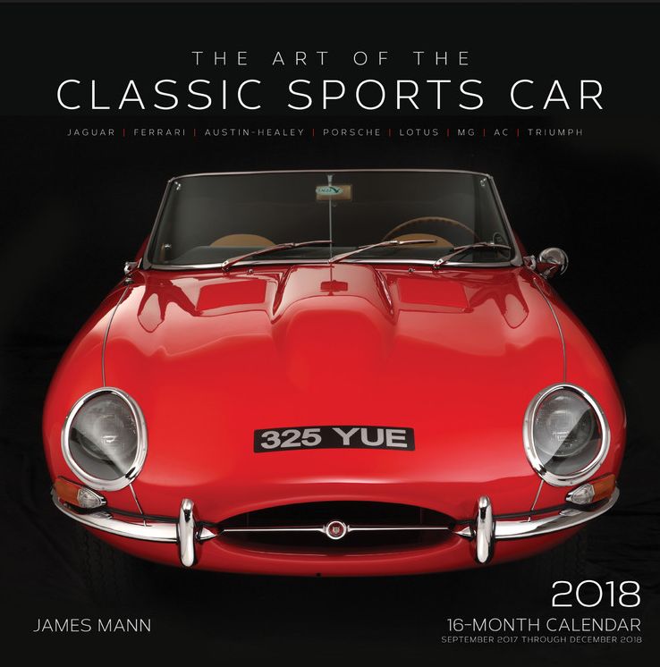 2018 Art of the Classic Sports Car Wall Calendar