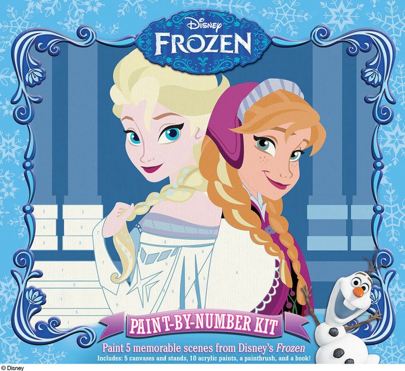 Disney Frozen Paint-by-Number Kit : Paint 5 Memorable Scenes from Disney's Frozen