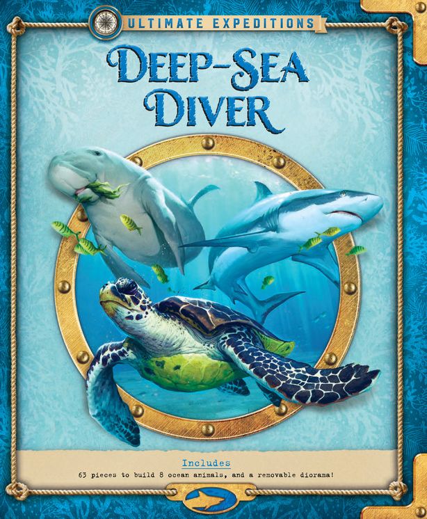 Ultimate Expeditions Deep-Sea Diver: Includes 63 pieces to build 8 ocean animals, and a removable diorama!
