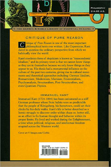 Critique of Pure Reason (Barnes & Noble Library of Essential Reading)
