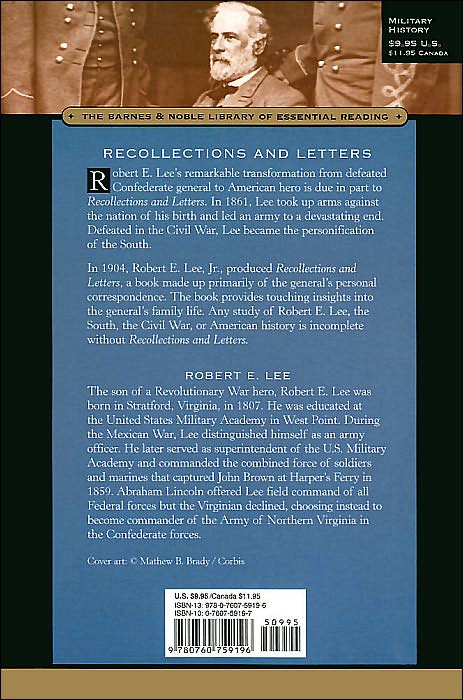 Recollections and Letters (Barnes & Noble Library of Essential Reading)