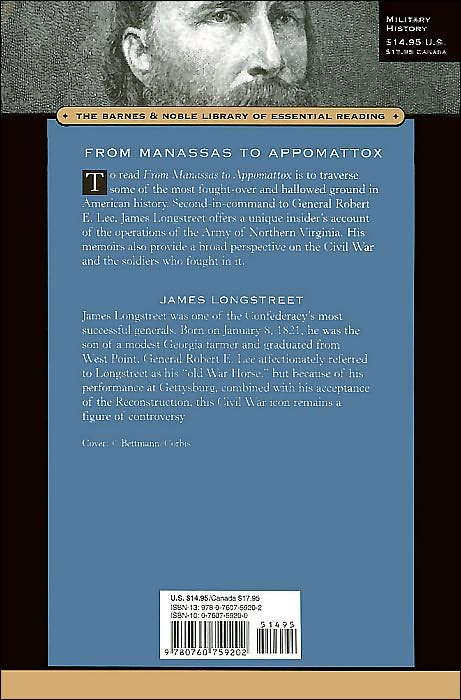 From Manassas to Appomattox: Memoirs of the Civil War in America (Barnes & Noble Library of Essential Reading)