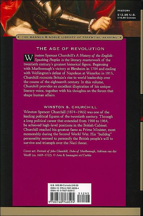 A History of the English Speaking Peoples, Volume 3 - The Age of Revolution (Barnes & Noble Library of Essential Reading)