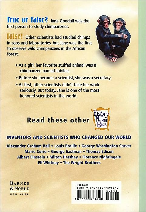 Jane Goodall: Inventors and Scientists (History Maker Bios)
