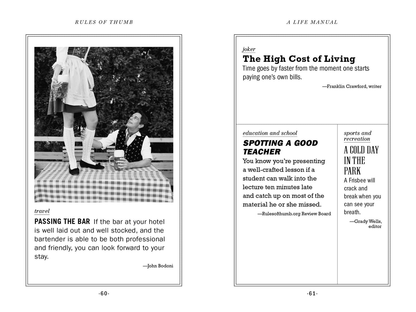 Rules of Thumb: A Life Manual