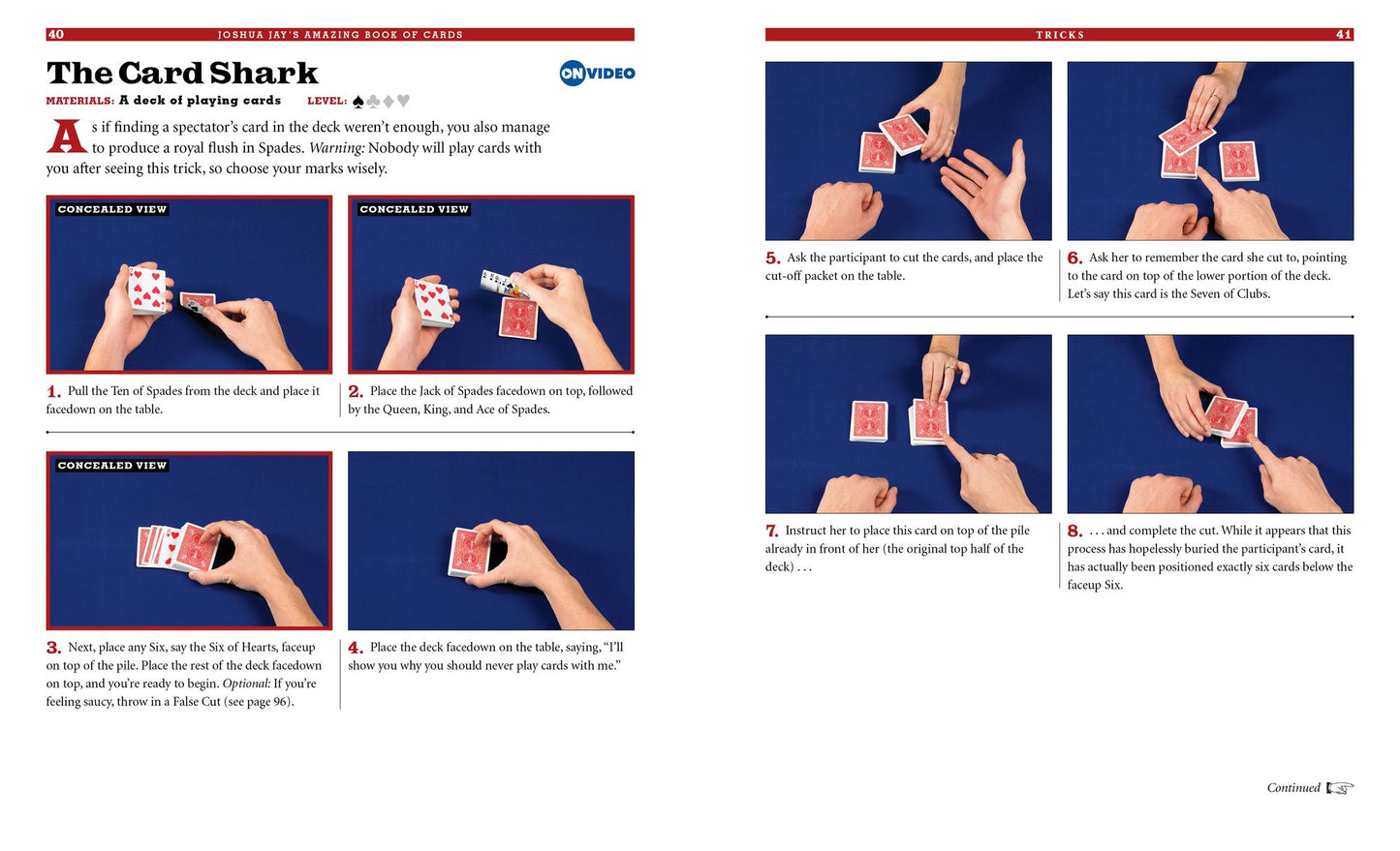 Joshua Jay's Amazing Book of Cards: Tricks, Shuffles, Stunts & Hustles Plus Bets You Can't Lose