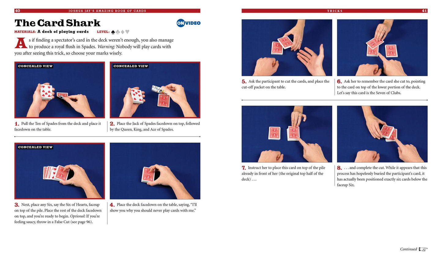 Joshua Jay's Amazing Book of Cards: Tricks, Shuffles, Stunts & Hustles Plus Bets You Can't Lose