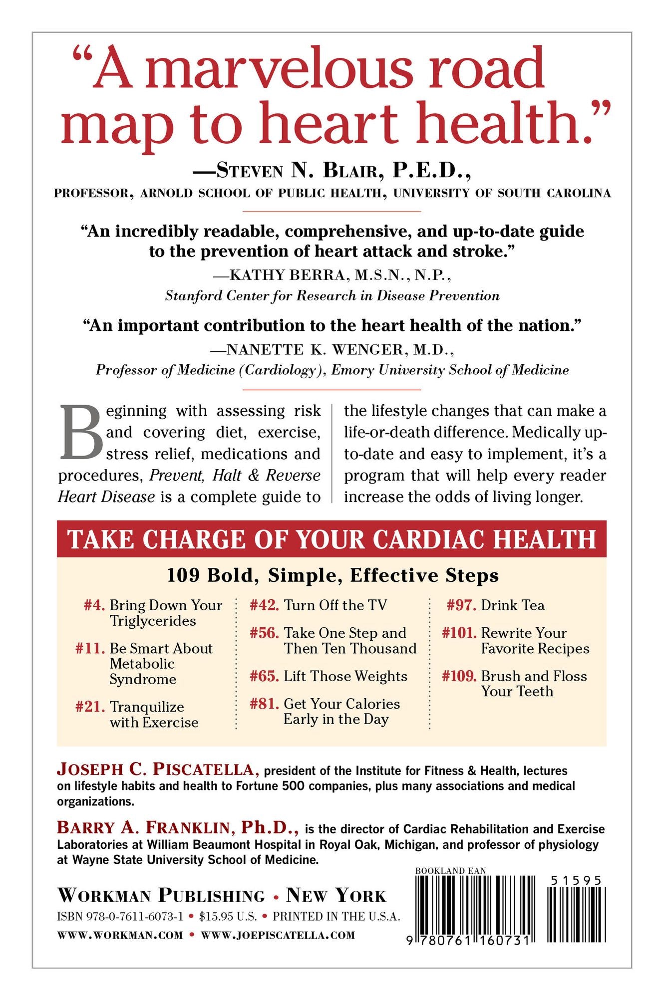 Prevent, Halt & Reverse Heart Disease: 109 Things You Can Do