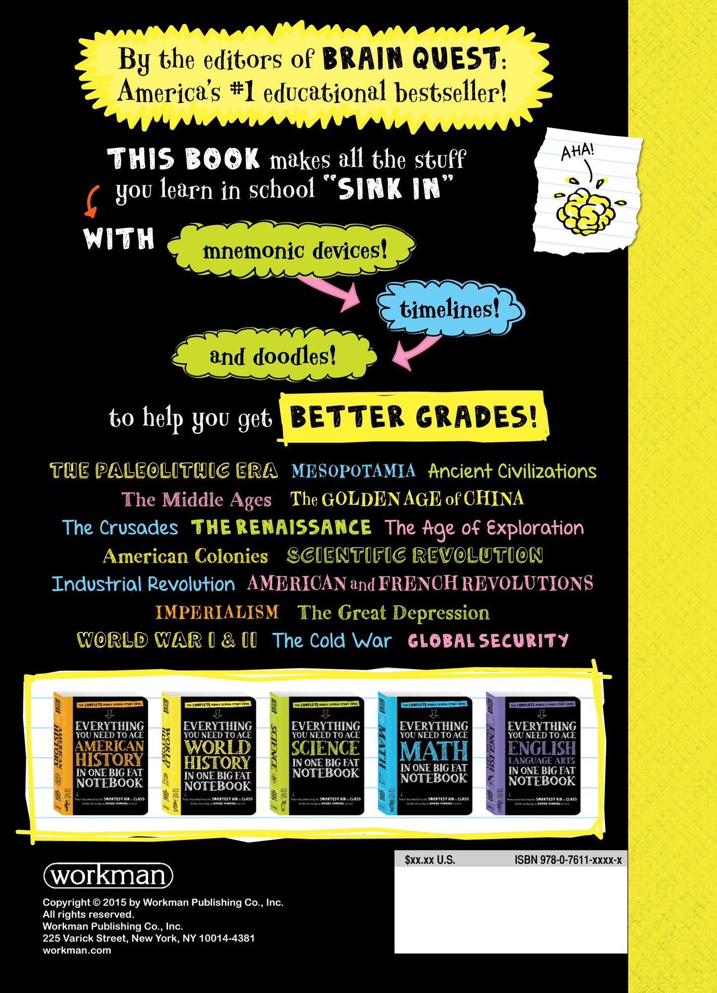 Everything You Need to Ace World History in One Big Fat Notebook: The Complete Middle School Study Guide