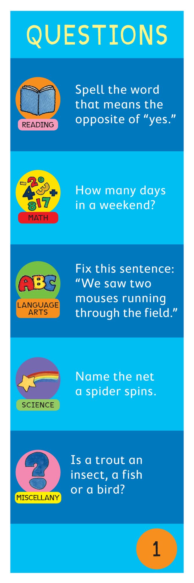 Brain Quest Grade 1, revised 4th edition: 750 Questions and Answers to Challenge the Mind