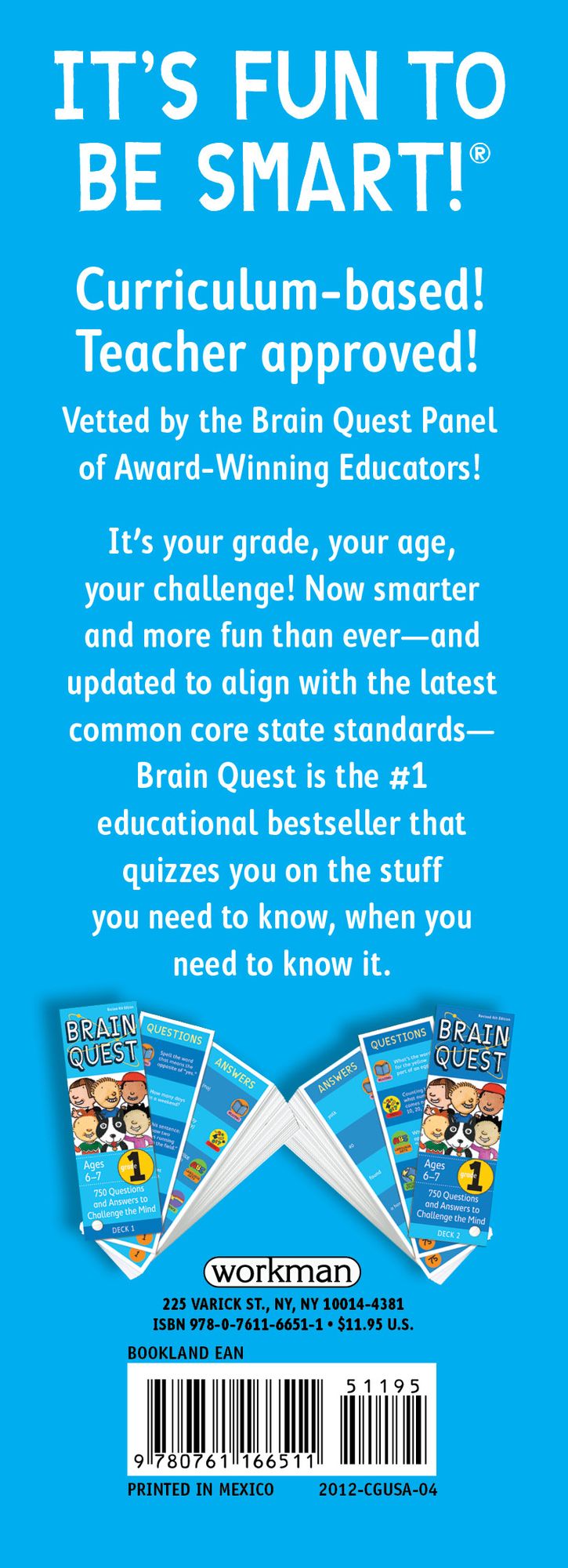 Brain Quest Grade 1, revised 4th edition: 750 Questions and Answers to Challenge the Mind