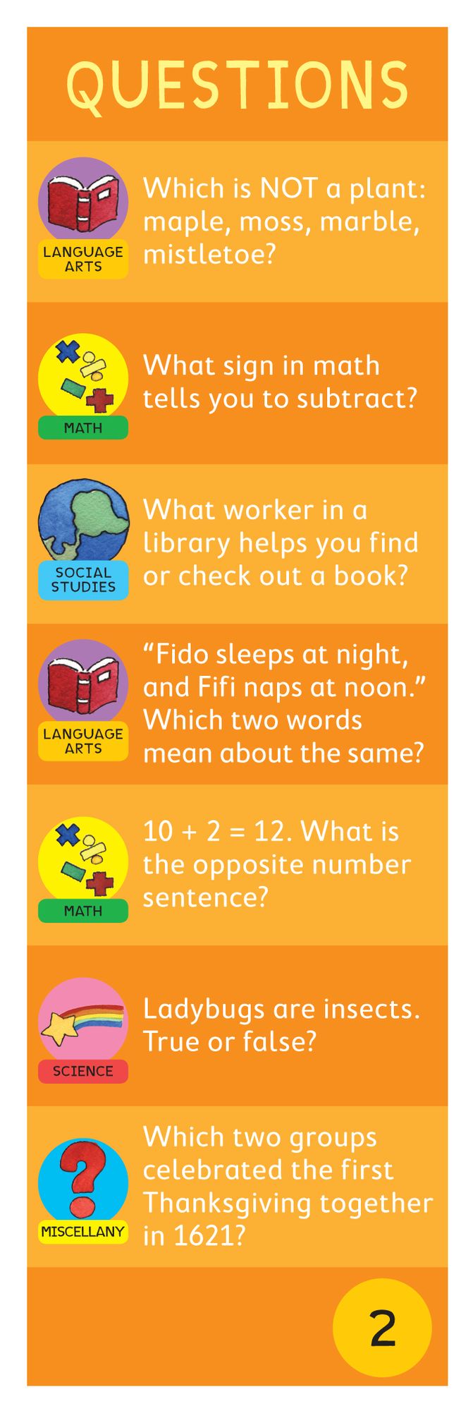 Brain Quest Grade 2, revised 4th edition: 1,000 Questions and Answers to Challenge the Mind