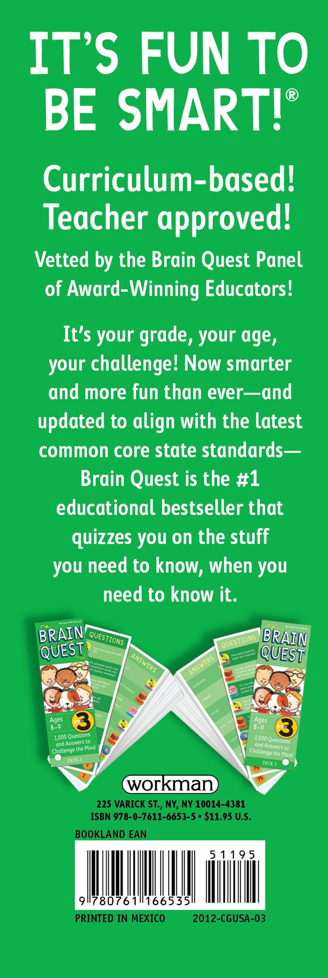 Brain Quest Grade 3, revised 4th edition: 1,000 Questions and Answers to Challenge the Mind