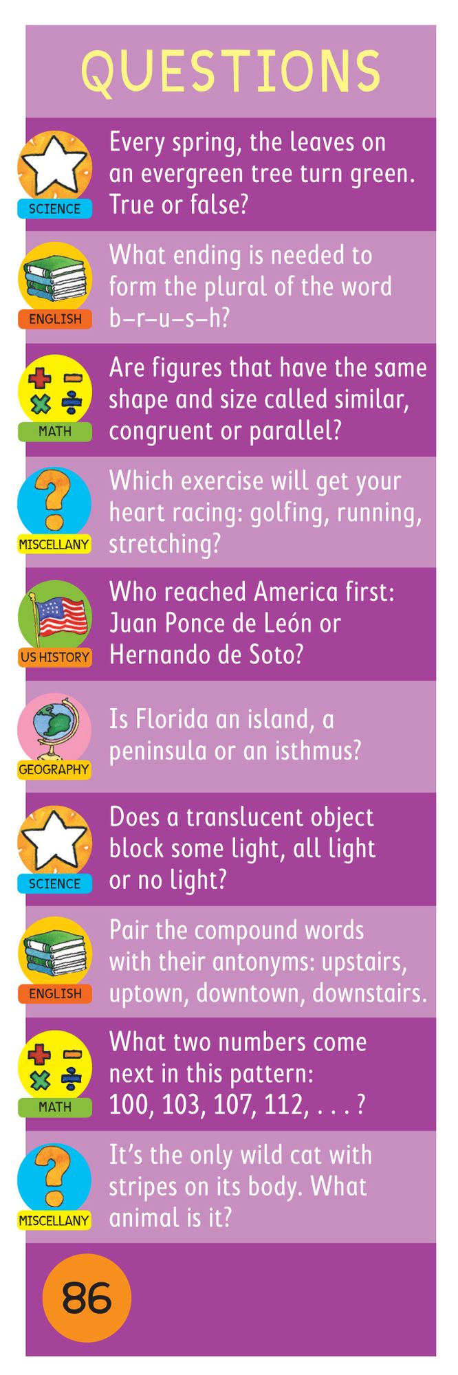 Brain Quest Grade 4, revised 4th edition: 1,500 Questions and Answers to Challenge the Mind