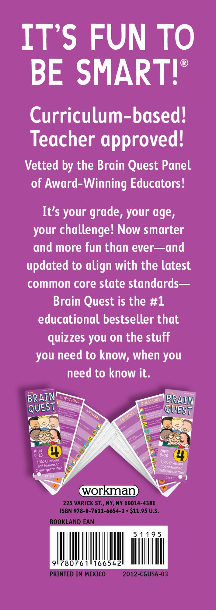 Brain Quest Grade 4, revised 4th edition: 1,500 Questions and Answers to Challenge the Mind