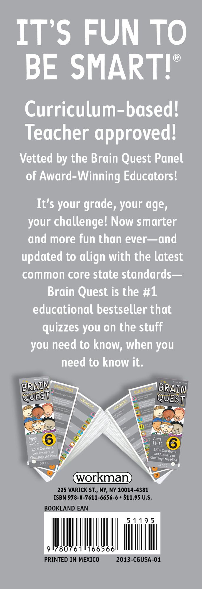 Brain Quest Grade 6, revised 4th edition: 1,500 Questions and Answers to Challenge the Mind