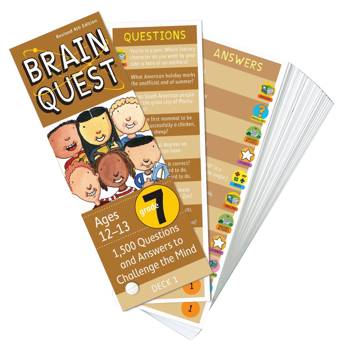 Brain Quest Grade 7: 1,500 Questions and Answers to Challenge the Mind