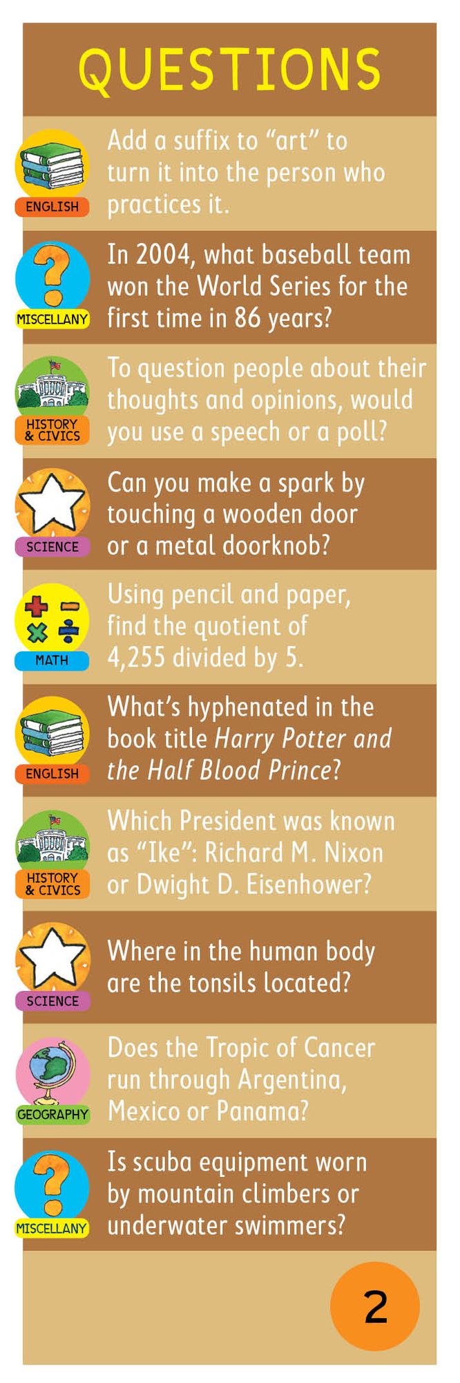 Brain Quest Grade 7: 1,500 Questions and Answers to Challenge the Mind