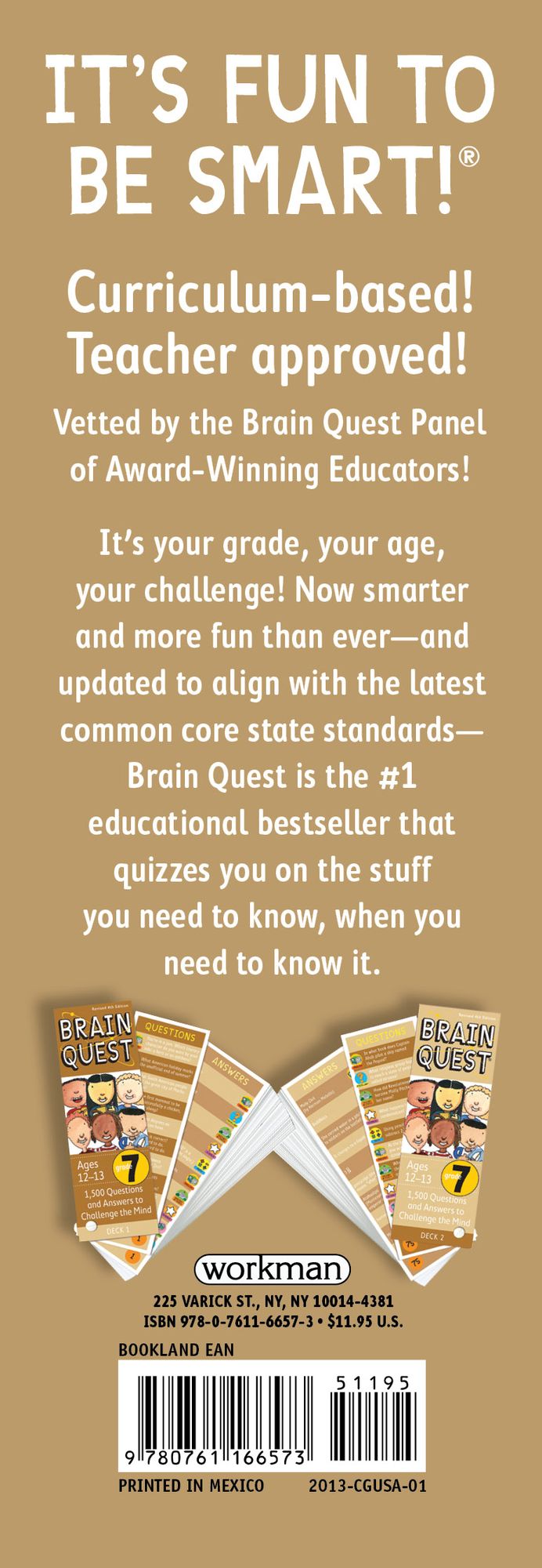 Brain Quest Grade 7: 1,500 Questions and Answers to Challenge the Mind
