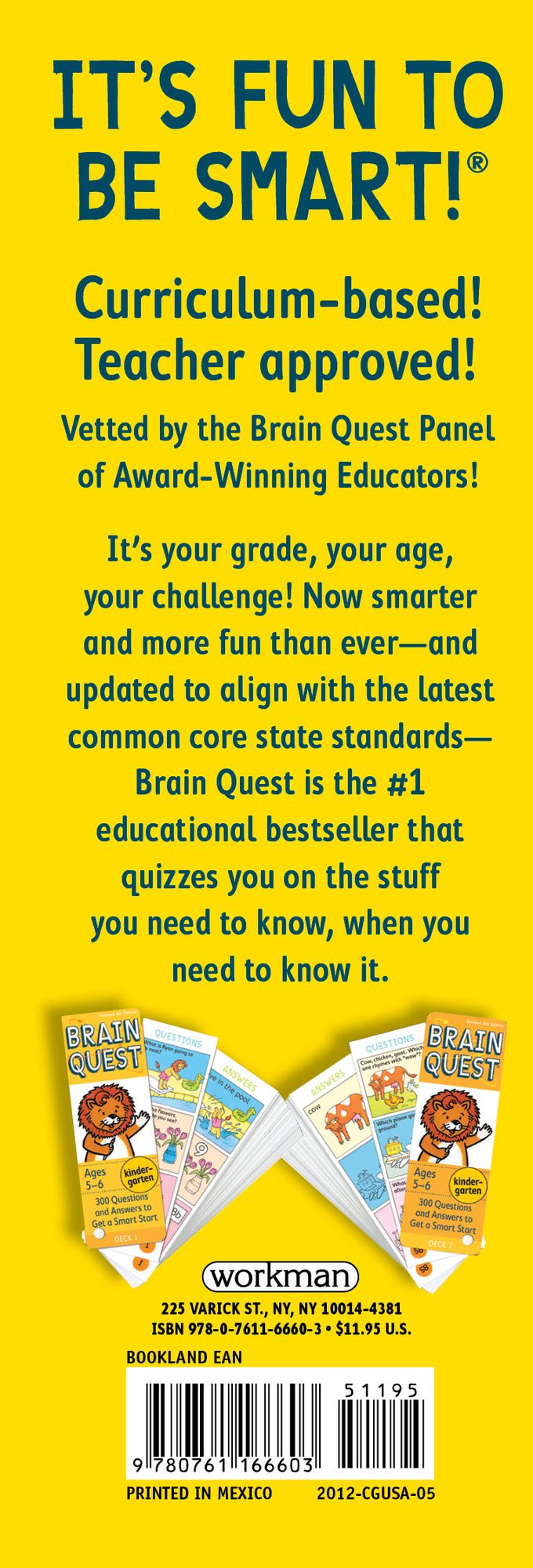 Brain Quest Kindergarten, revised 4th edition: 300 Questions and Answers to Get a Smart Start