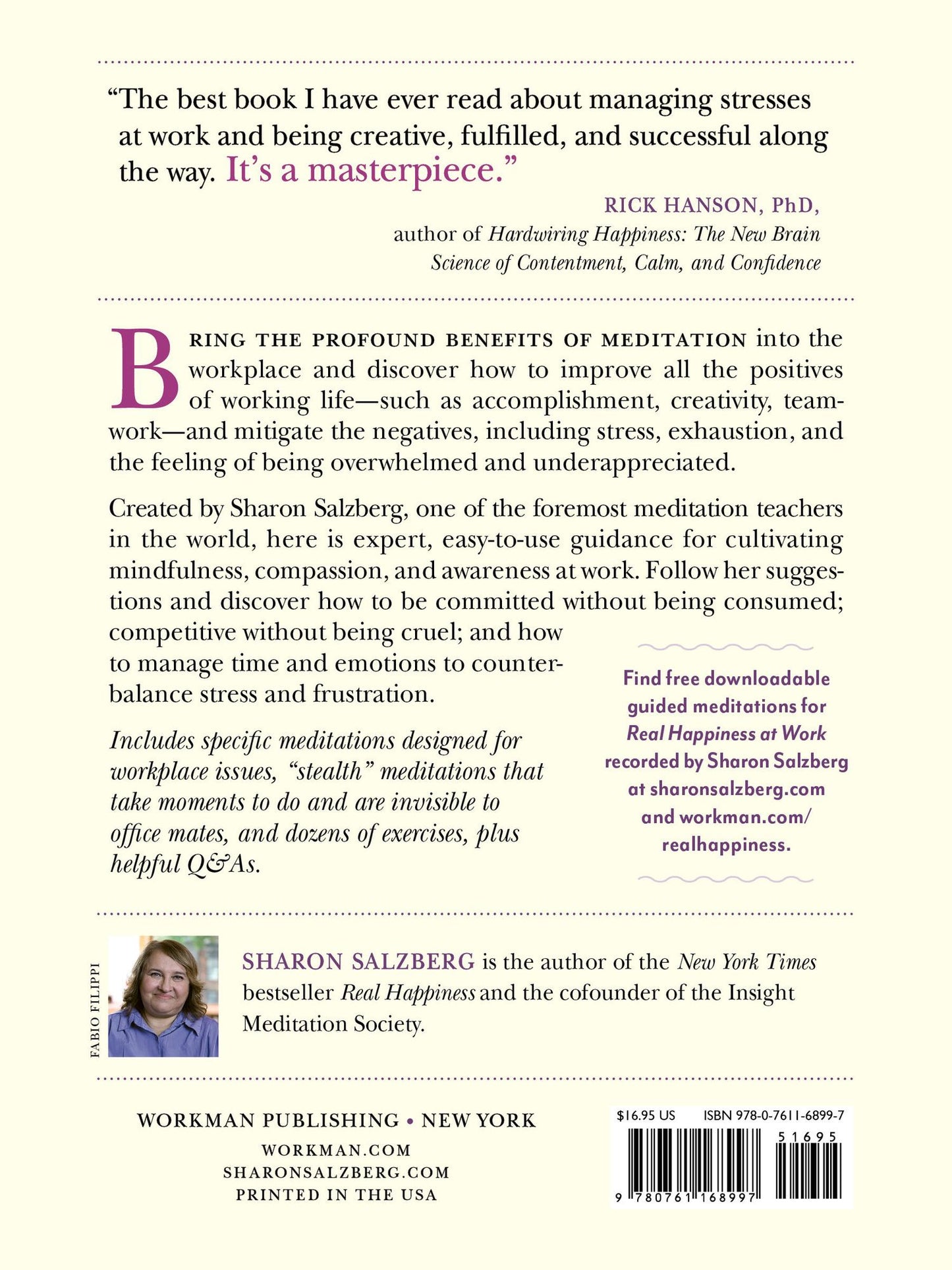 Real Happiness at Work: Meditations for Accomplishment, Achievement, and Peace