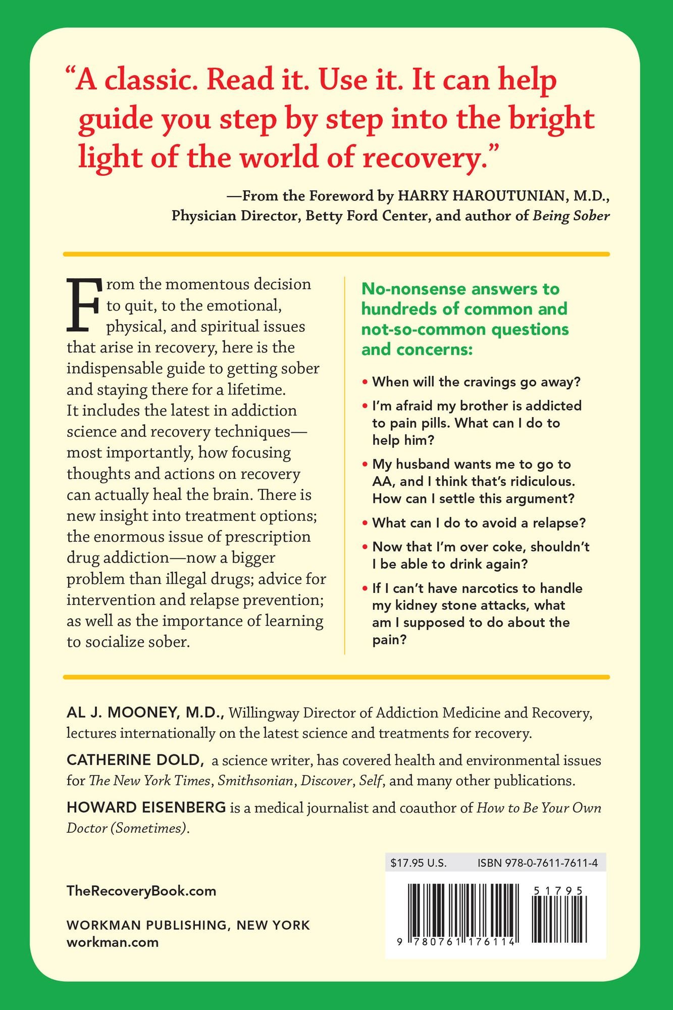 The Recovery Book: Answers to All Your Questions About Addiction and Alcoholism and Finding Health and Happiness in Sobriety