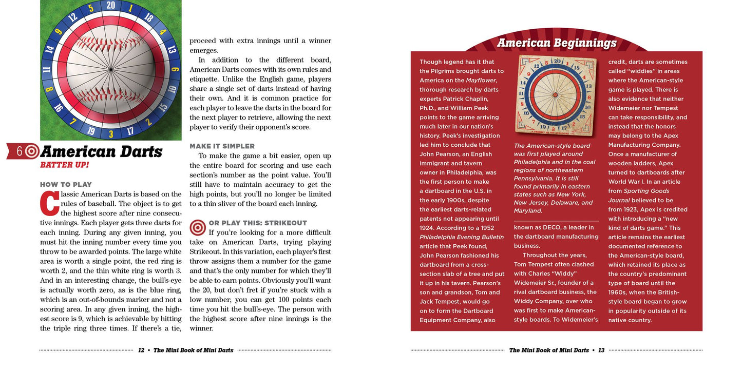 The Mini Book of Mini Darts: The Book, the Boards, the Darts, and 43 Games