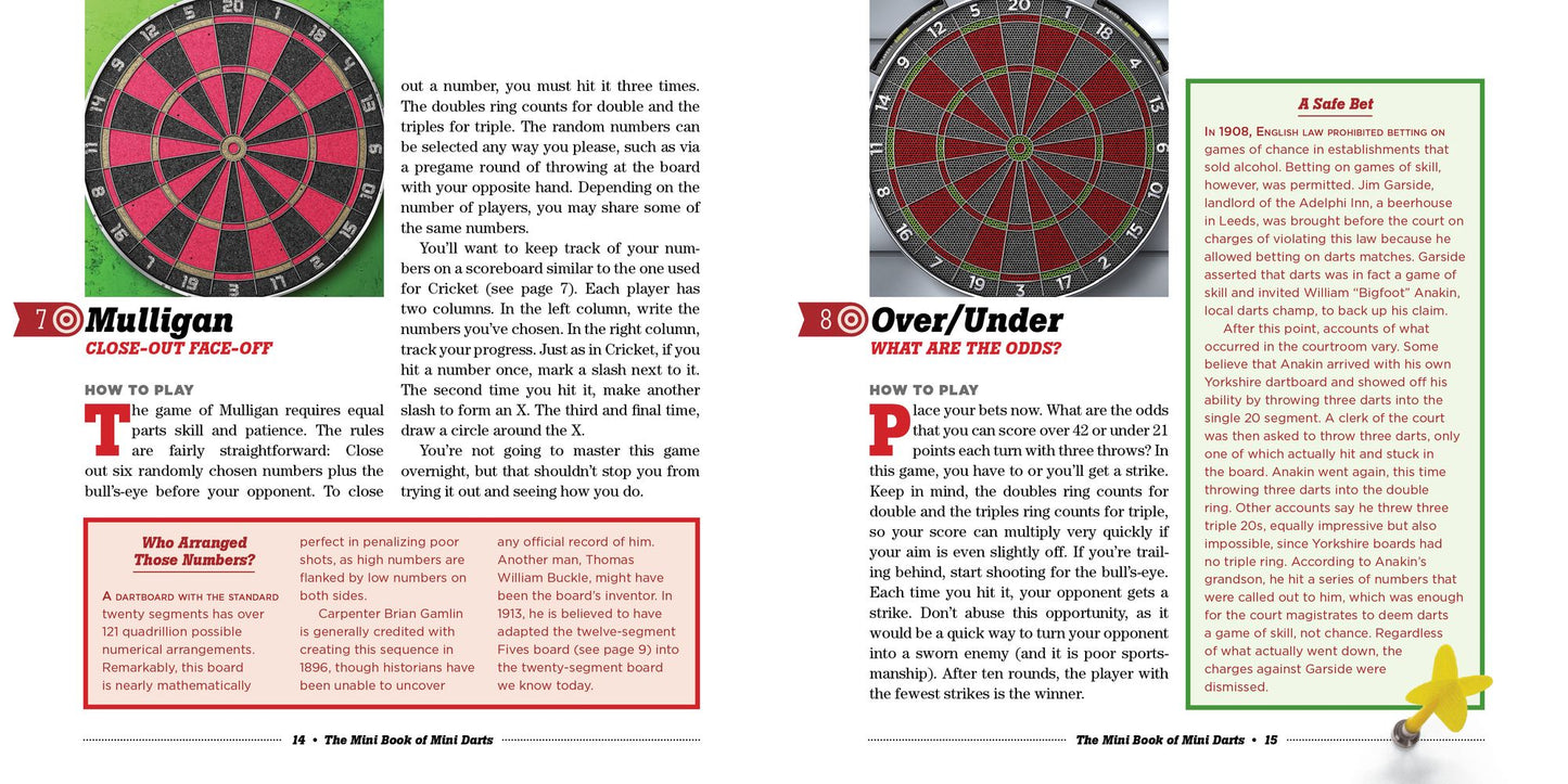 The Mini Book of Mini Darts: The Book, the Boards, the Darts, and 43 Games
