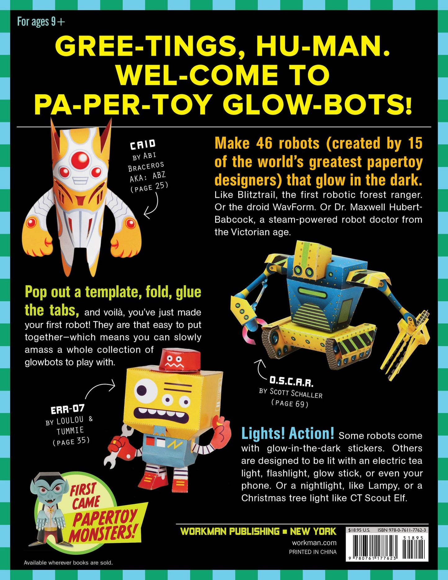 Papertoy Glowbots: 46 Glowing Robots You Can Make Yourself!