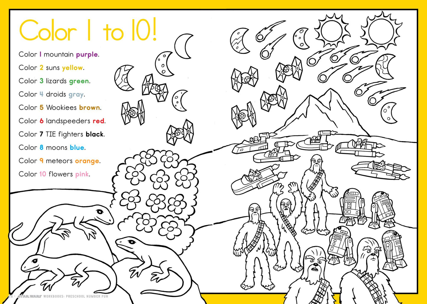 Star Wars Workbook: Preschool Number Fun!