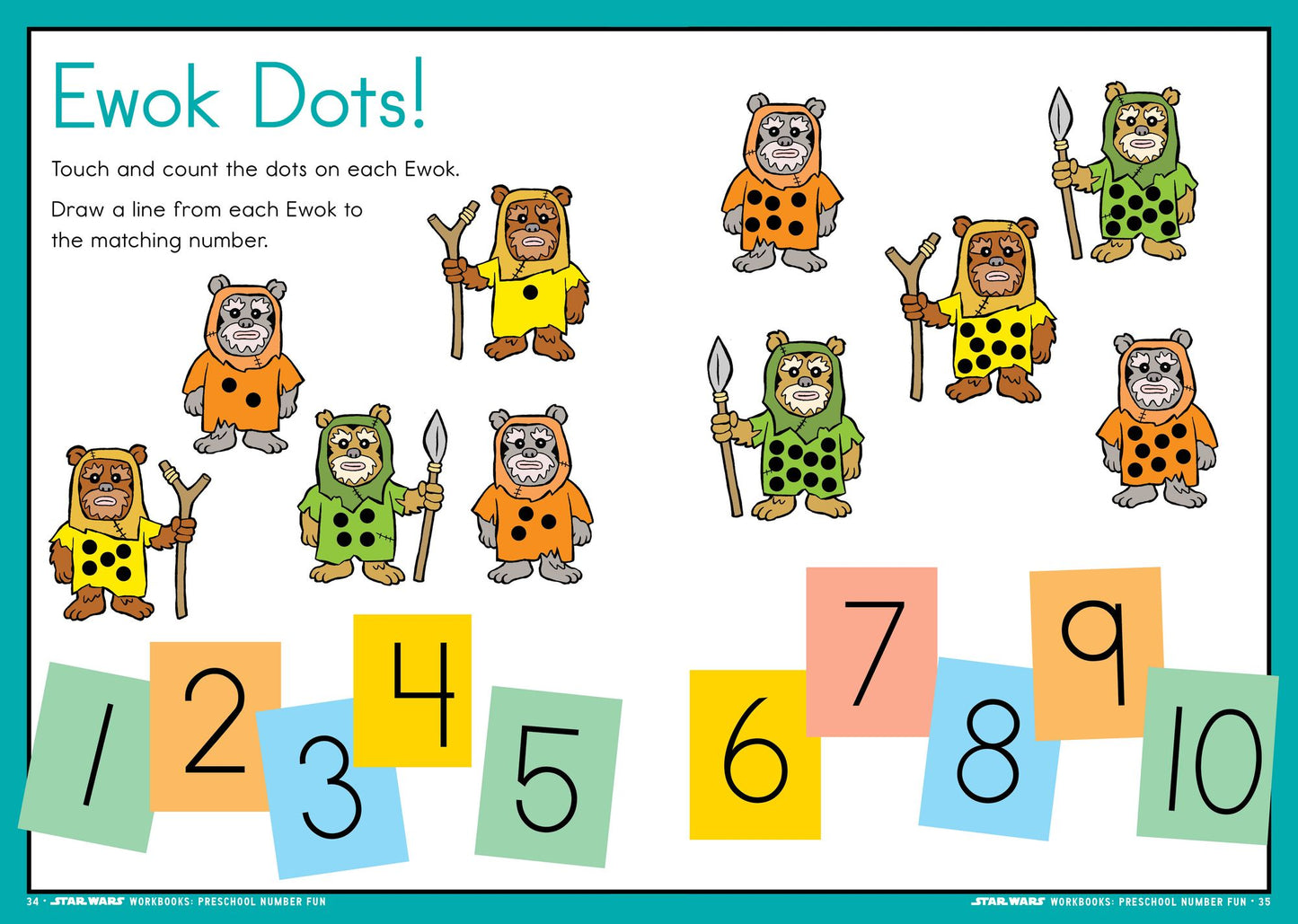 Star Wars Workbook: Preschool Number Fun!