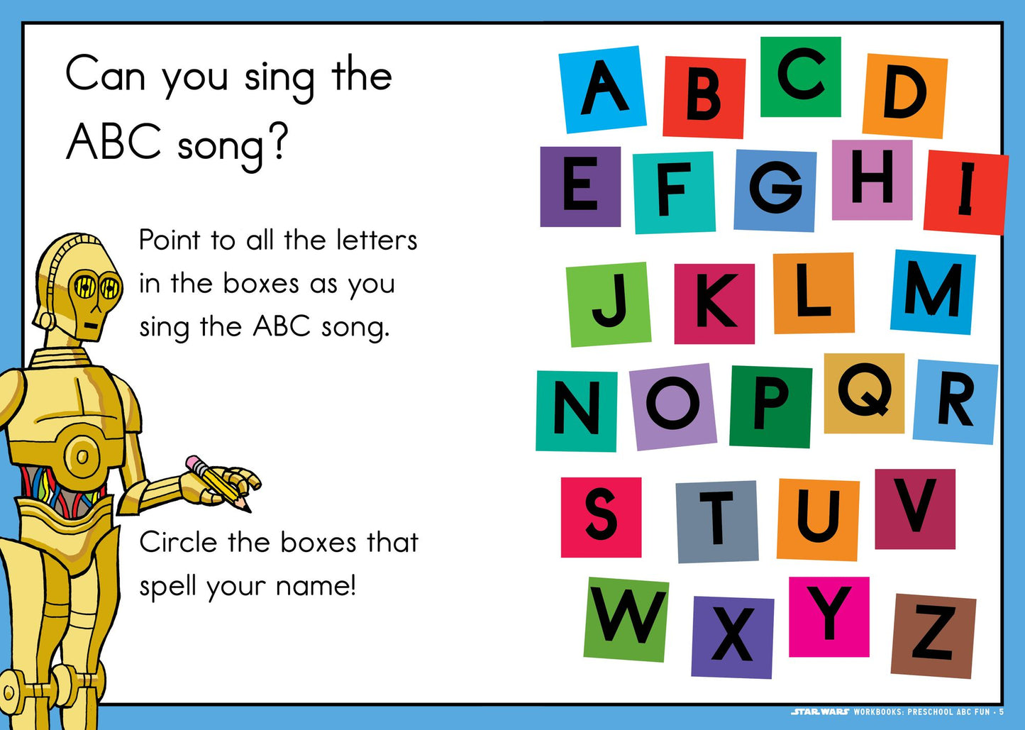 Star Wars Workbook: Preschool ABC Fun!