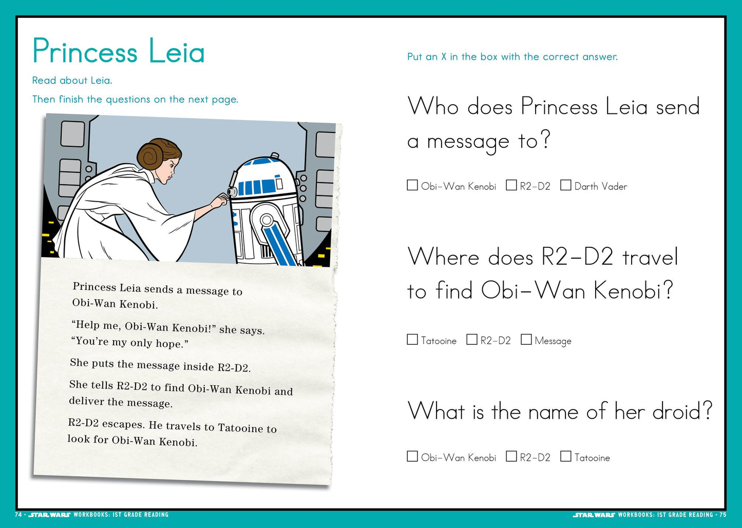 Star Wars Workbook: Grade 1 Reading!