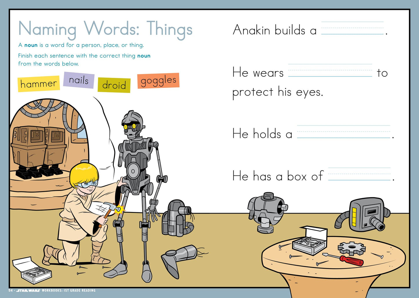 Star Wars Workbook: Grade 1 Reading!