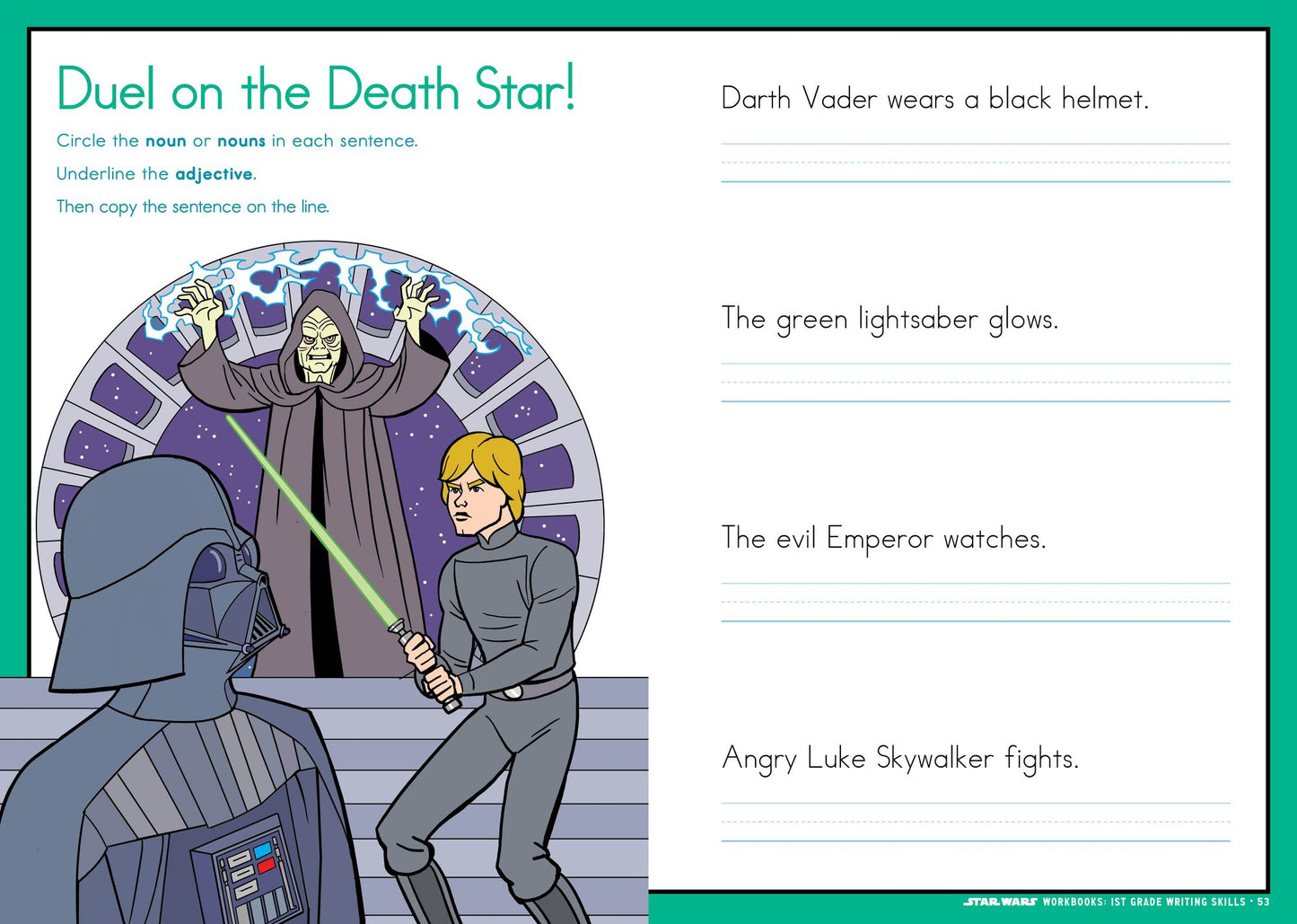 Star Wars Workbook: Grade 1 Writing!