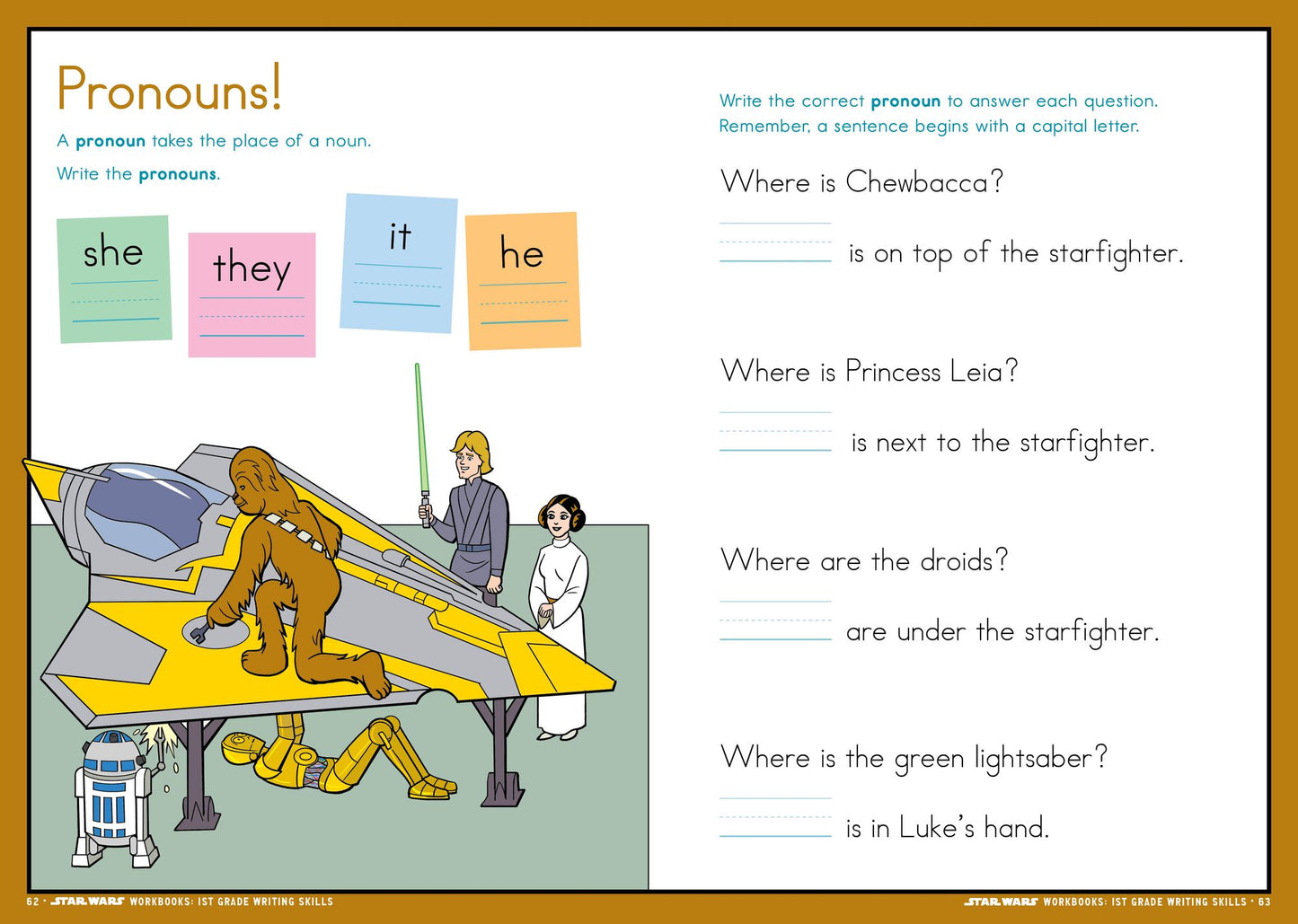 Star Wars Workbook: Grade 1 Writing!