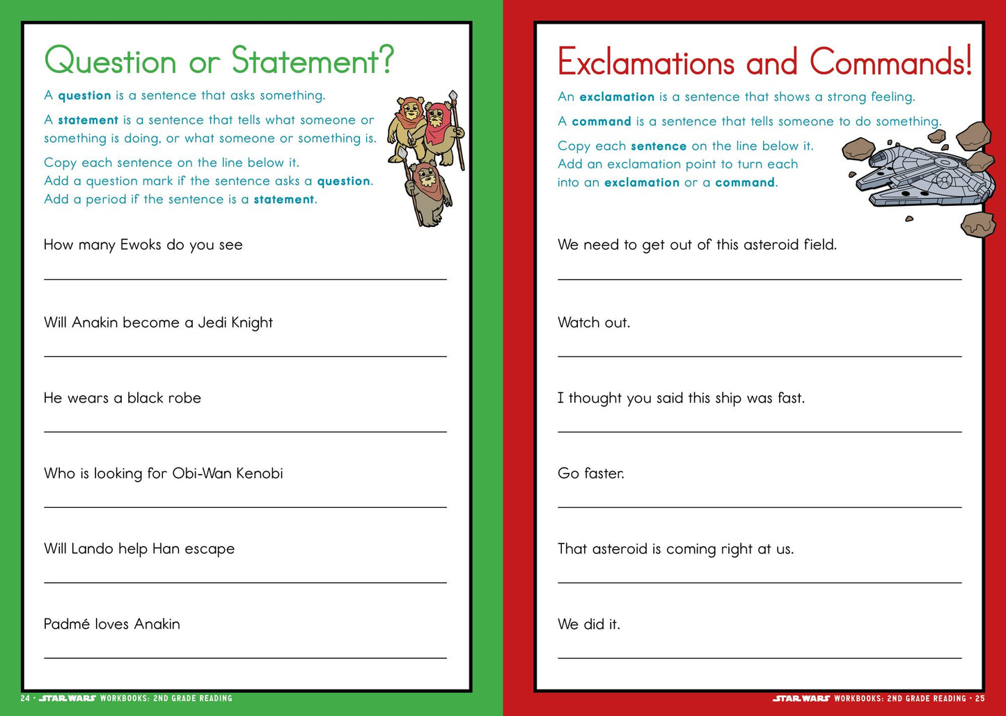 Star Wars Workbook: Grade 2 Reading!